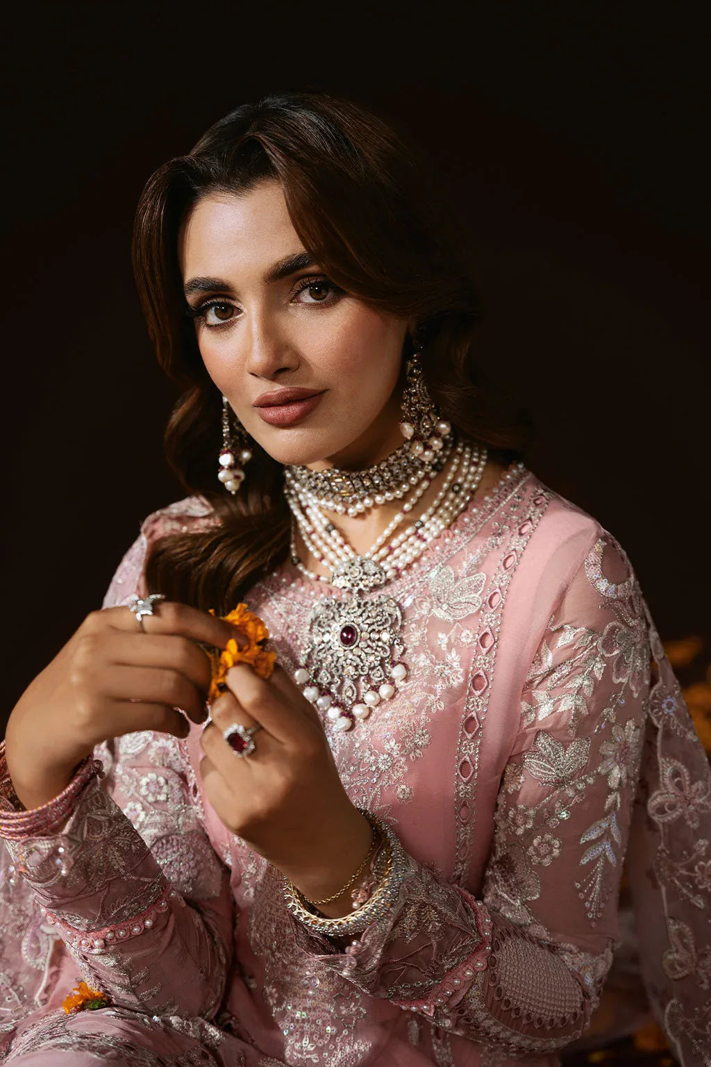 Ramsha | Dastak Luxury Chiffon Collection | Q-202 - Aqsa Fabrics