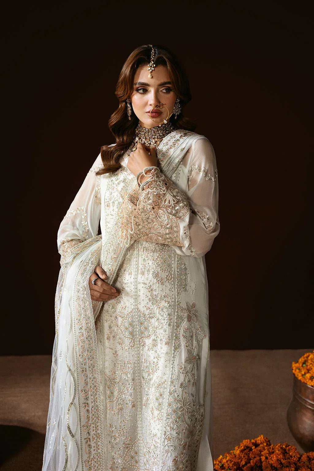 Ramsha | Dastak Luxury Chiffon Collection | Q-204 - Aqsa Fabrics