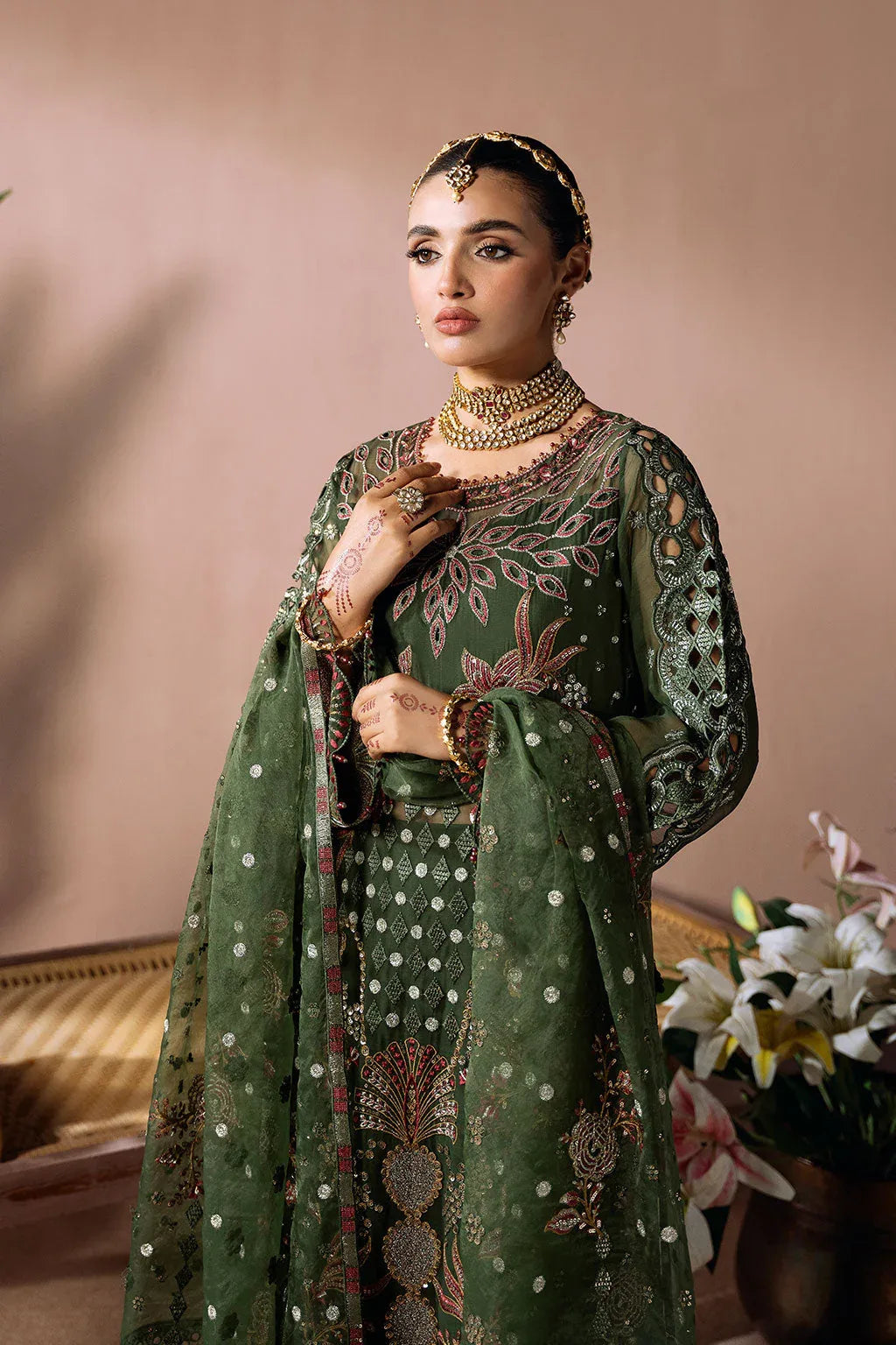 Ramsha | Dastak Luxury Chiffon Collection | Q-201 - Aqsa Fabrics