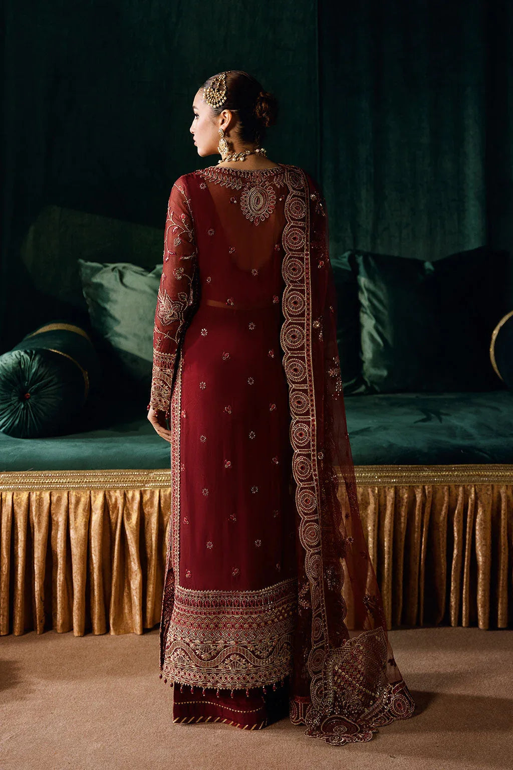 Ramsha | Dastak Luxury Chiffon Collection | Q-203 - Aqsa Fabrics