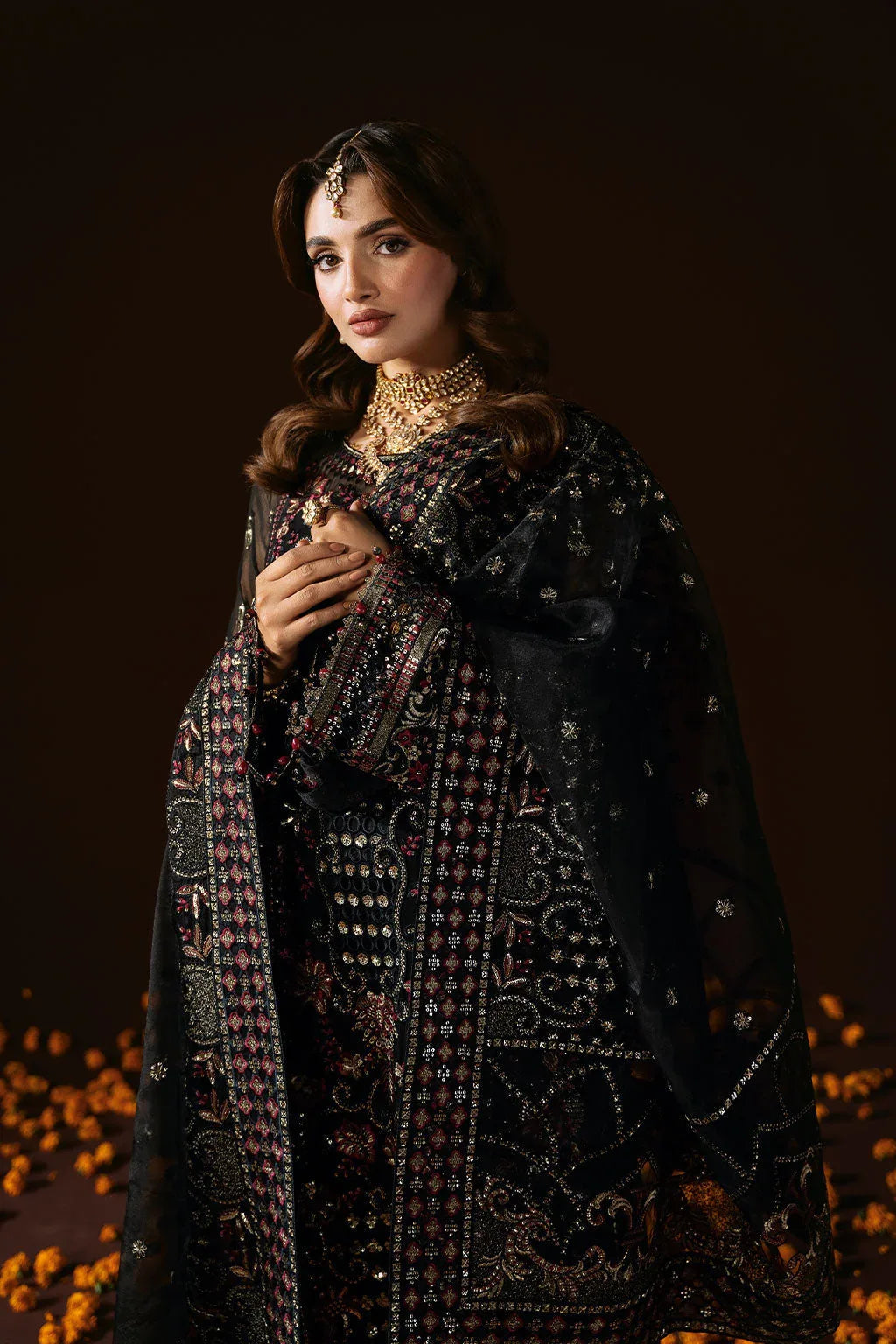 Ramsha | Dastak Luxury Chiffon Collection | Q-205 - Aqsa Fabrics