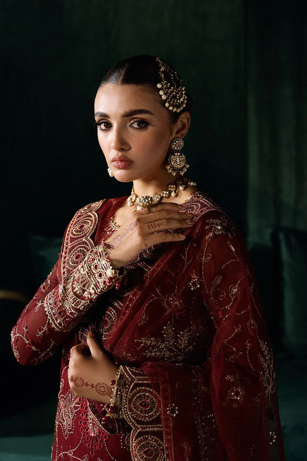 Ramsha | Dastak Luxury Chiffon Collection | Q-203 - Aqsa Fabrics