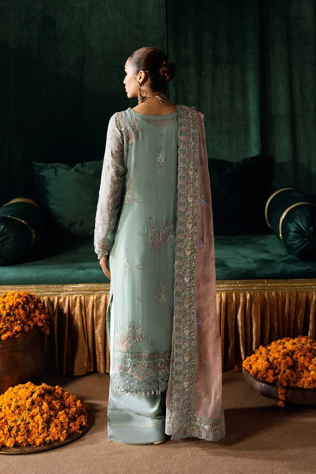 Ramsha | Dastak Luxury Chiffon Collection | Q-206 - Aqsa Fabrics