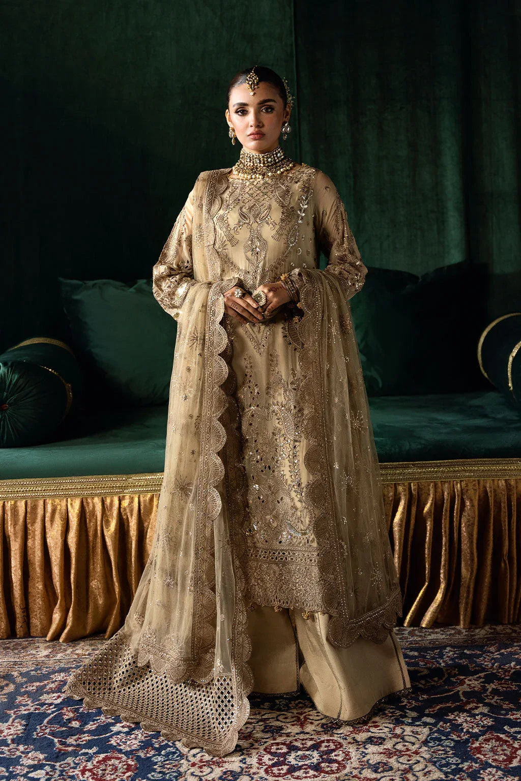 Ramsha | Dastak Luxury Chiffon Collection | Q-207 - Aqsa Fabrics