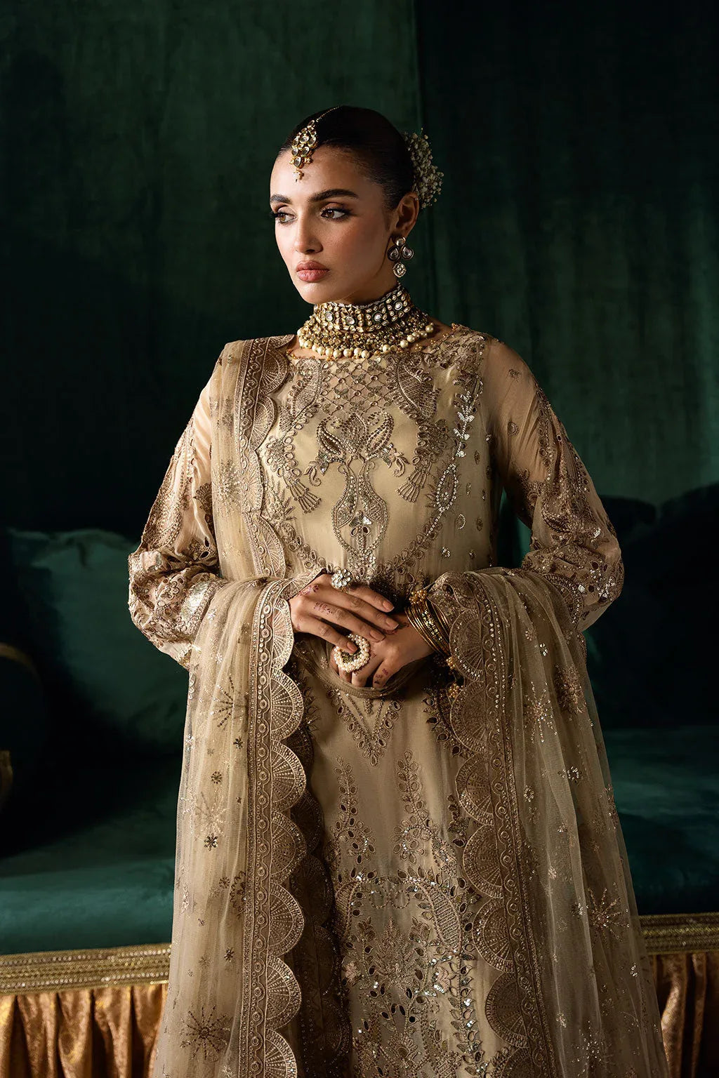 Ramsha | Dastak Luxury Chiffon Collection | Q-207 - Aqsa Fabrics