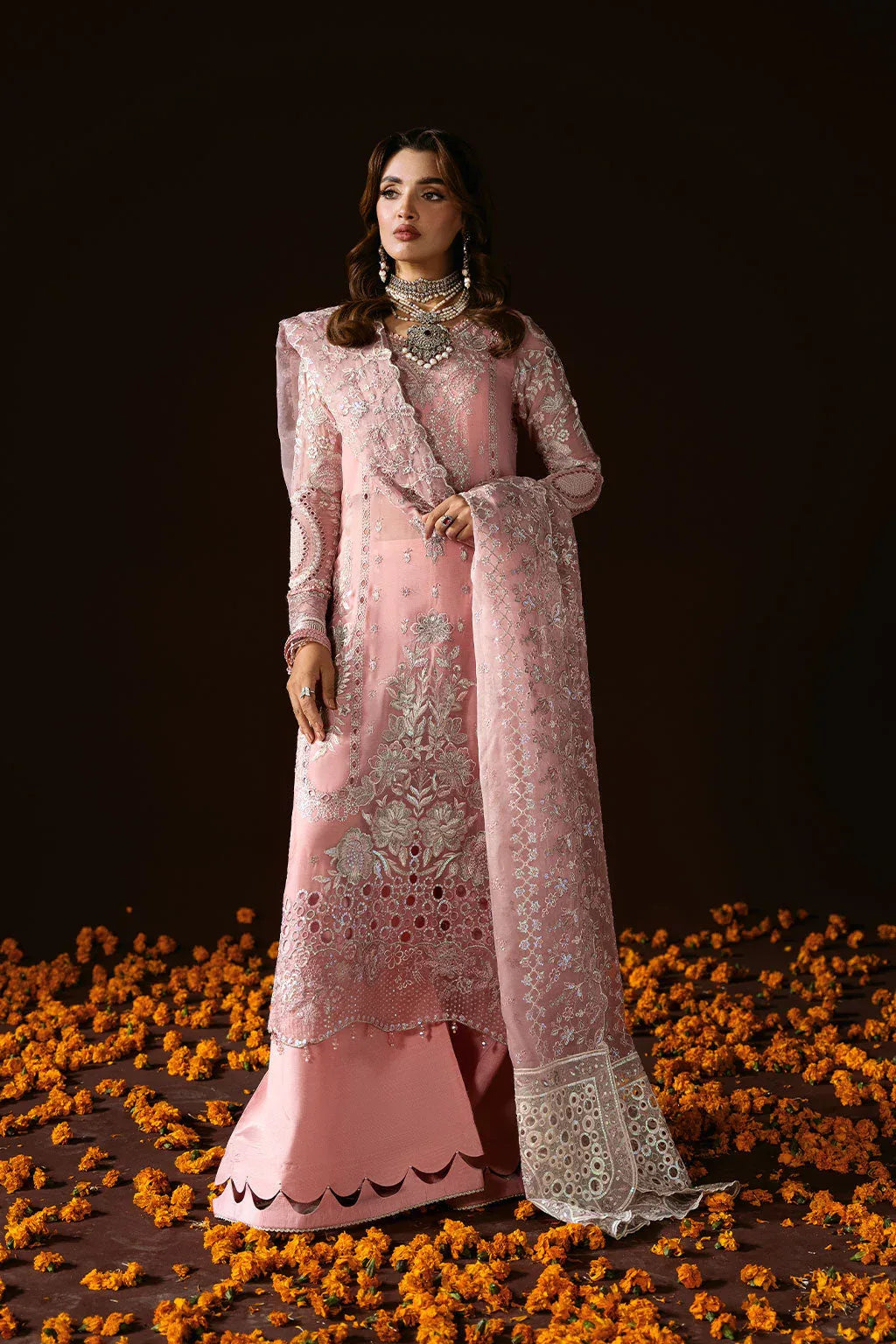 Ramsha | Dastak Luxury Chiffon Collection | Q-202 - Aqsa Fabrics