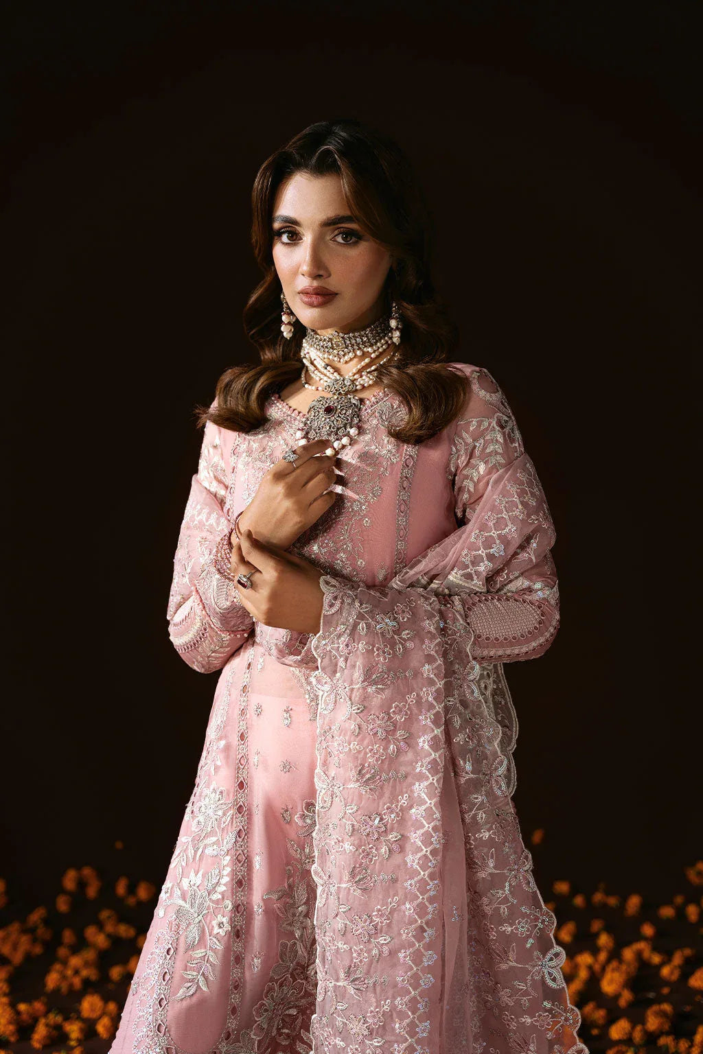 Ramsha | Dastak Luxury Chiffon Collection | Q-202 - Aqsa Fabrics