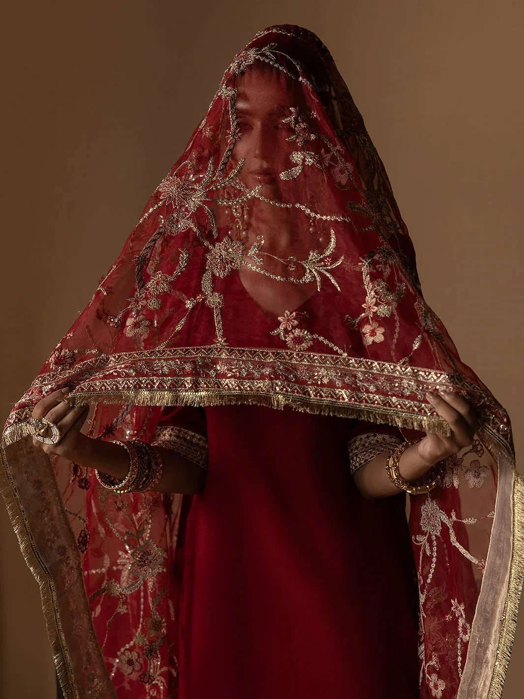 Hem Stitch | Raw Silk Edit 25 | Rose - Aqsa Fabrics
