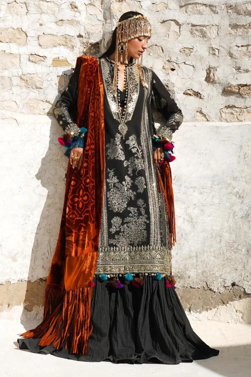 Sana Safinaz | Winter Luxury 23 | S231-001A-DF - Aqsa Fabrics
