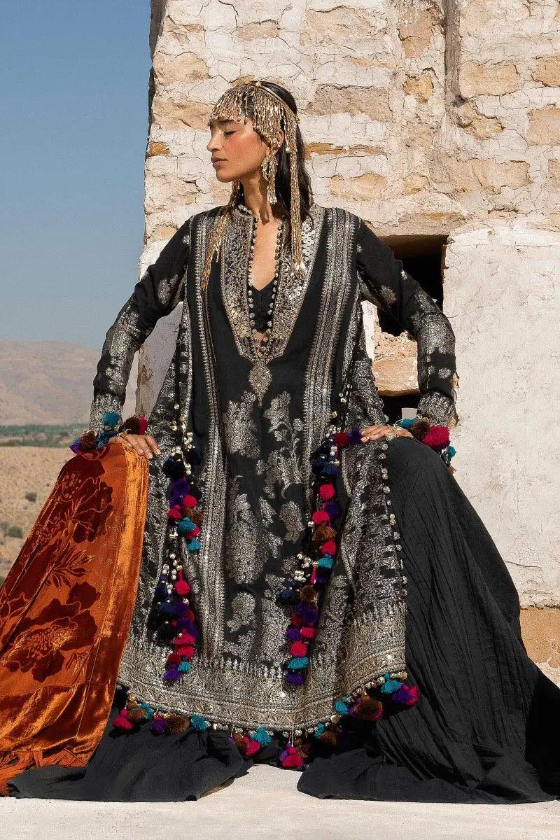 Sana Safinaz | Winter Luxury 23 | S231-001A-DF - Aqsa Fabrics