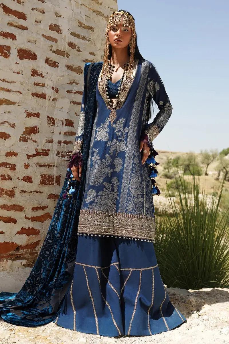 Sana Safinaz | Winter Luxury 23 | S231-001B-DF - Aqsa Fabrics