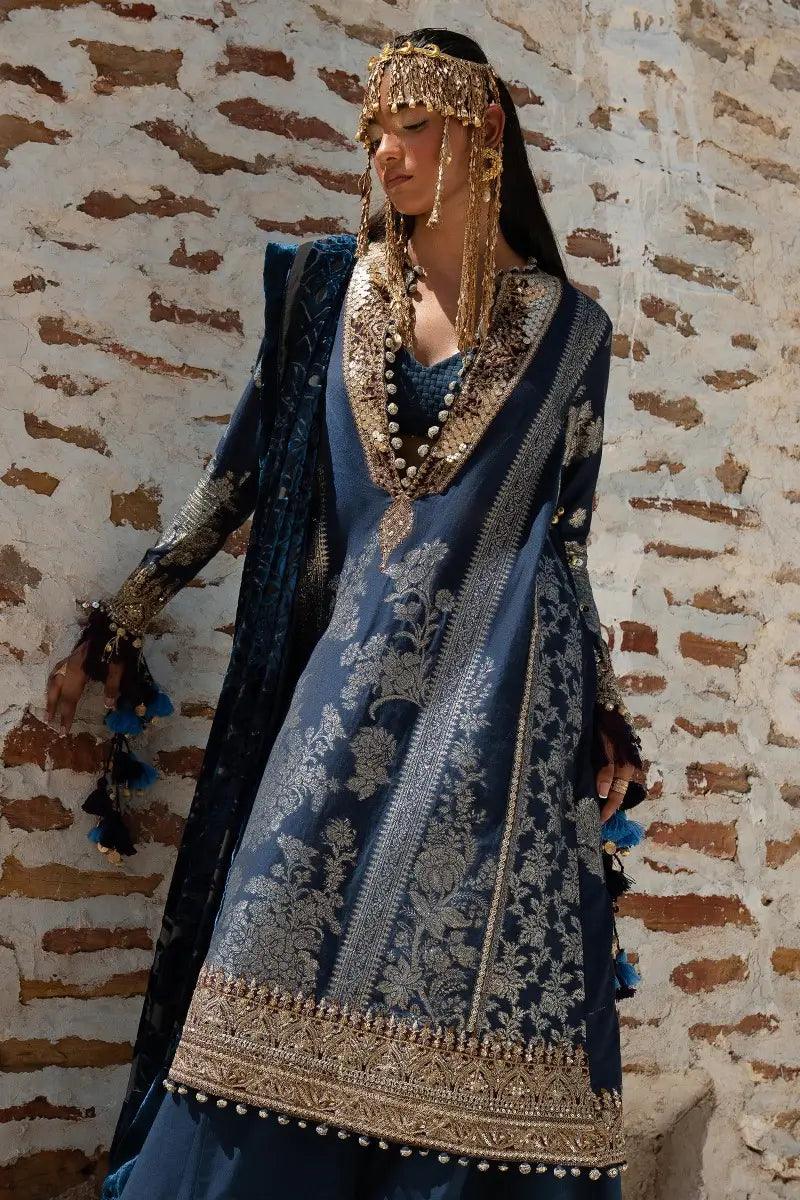 Sana Safinaz | Winter Luxury 23 | S231-001B-DF - Aqsa Fabrics
