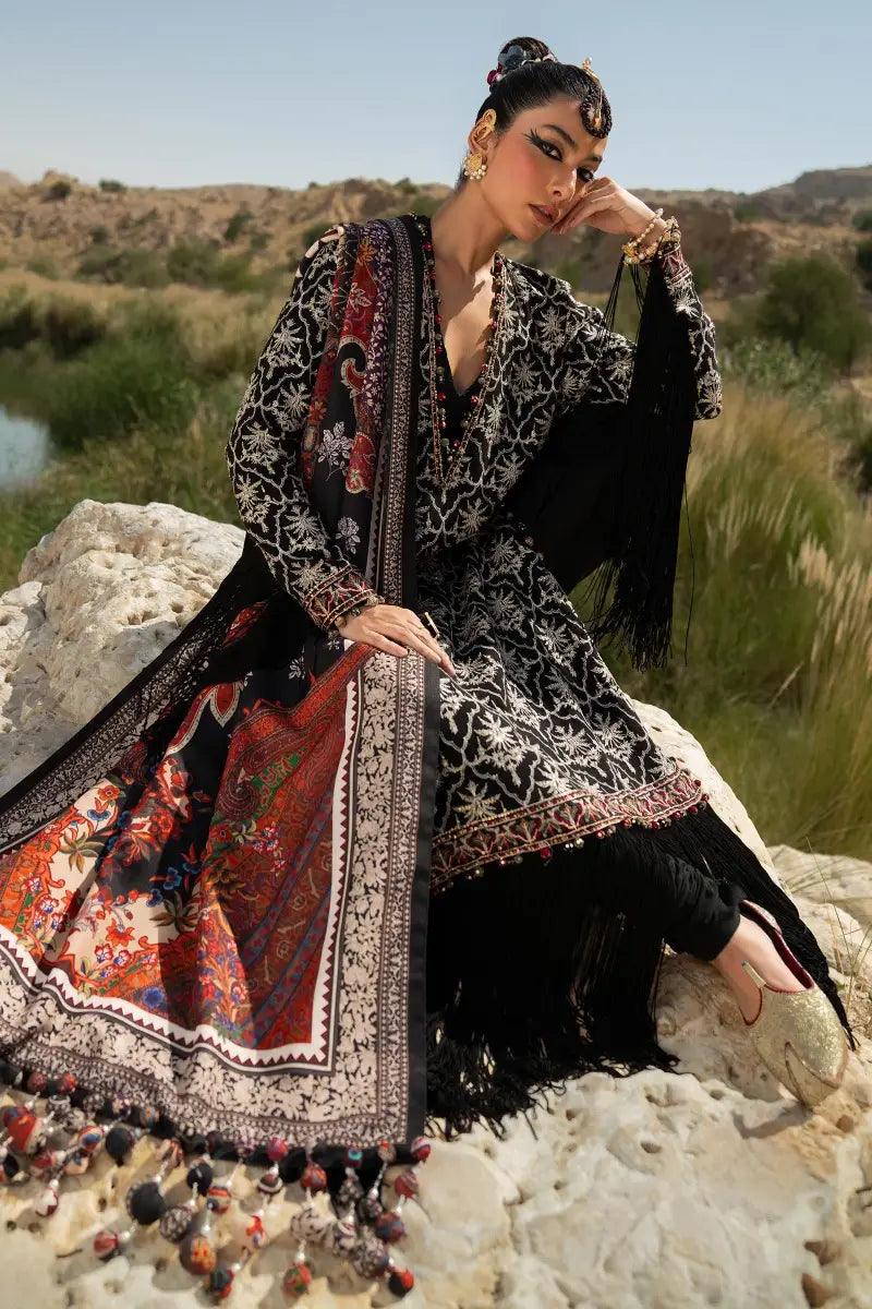 Sana Safinaz | Winter Luxury 23 | S231-002A-CP - Aqsa Fabrics