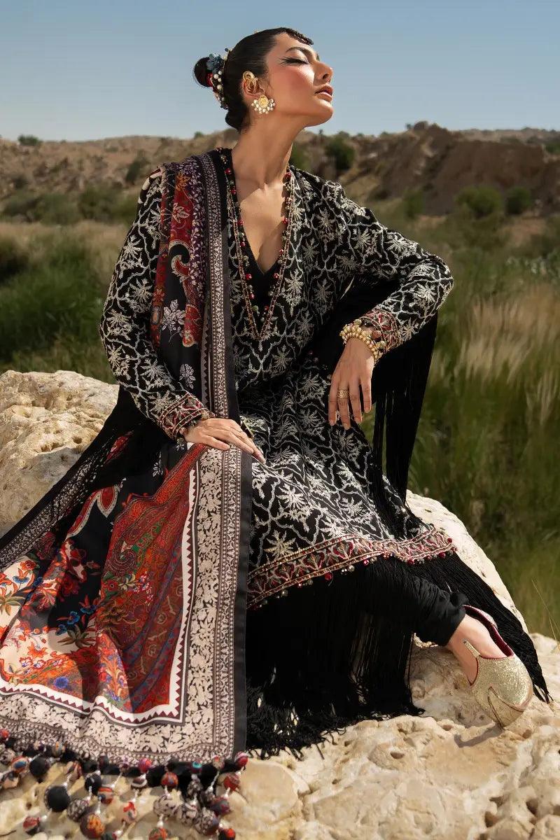 Sana Safinaz | Winter Luxury 23 | S231-002A-CP - Aqsa Fabrics