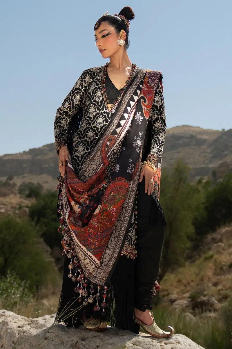 Sana Safinaz | Winter Luxury 23 | S231-002A-CP - Aqsa Fabrics