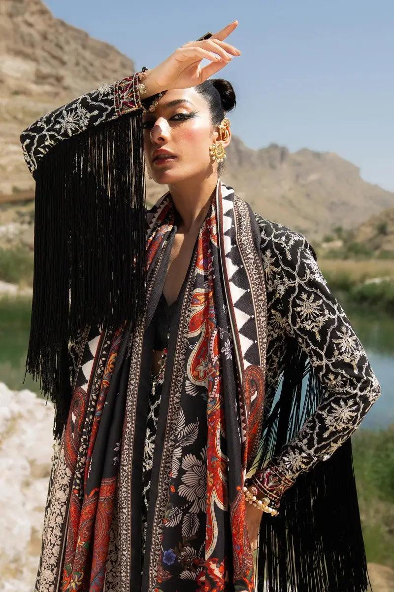 Sana Safinaz | Winter Luxury 23 | S231-002A-CP - Aqsa Fabrics