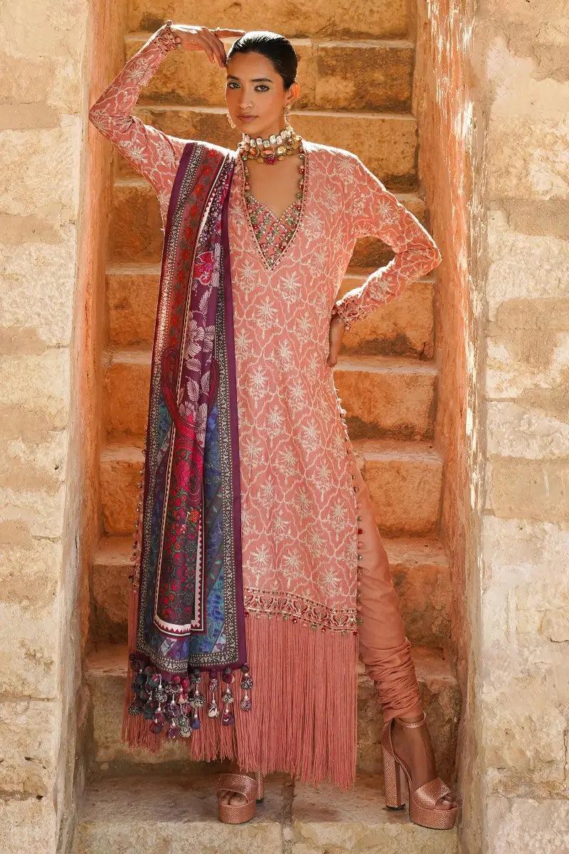 Sana Safinaz | Winter Luxury 23 | S231-002B-CP - Aqsa Fabrics