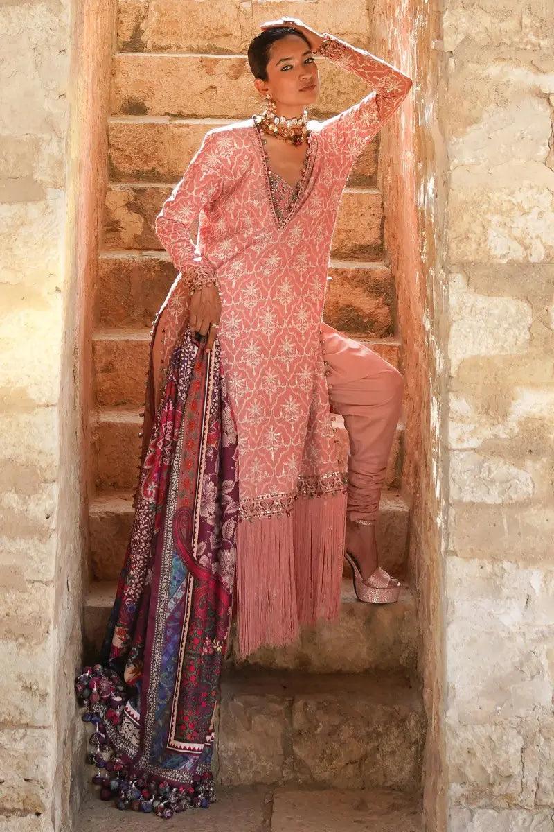 Sana Safinaz | Winter Luxury 23 | S231-002B-CP - Aqsa Fabrics