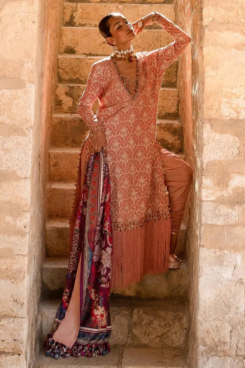 Sana Safinaz | Winter Luxury 23 | S231-002B-CP - Aqsa Fabrics