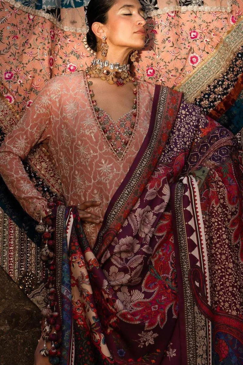 Sana Safinaz | Winter Luxury 23 | S231-002B-CP - Aqsa Fabrics