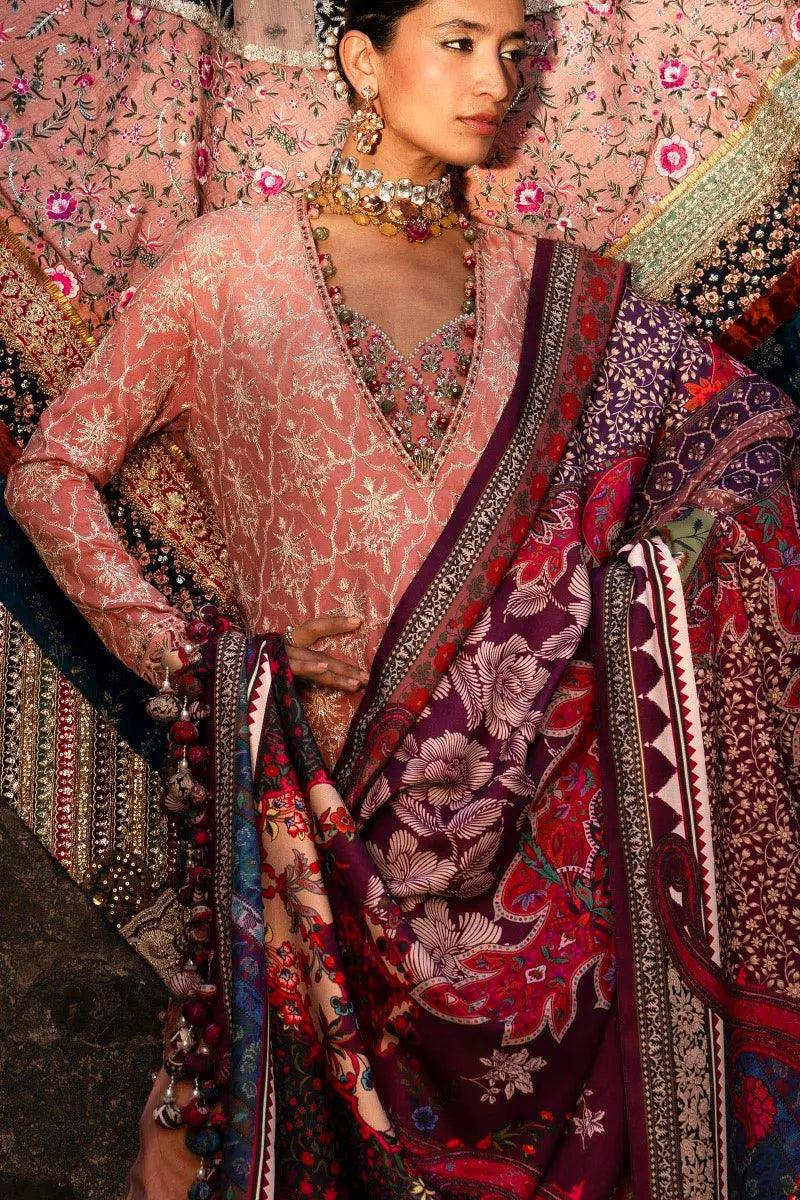 Sana Safinaz | Winter Luxury 23 | S231-002B-CP - Aqsa Fabrics