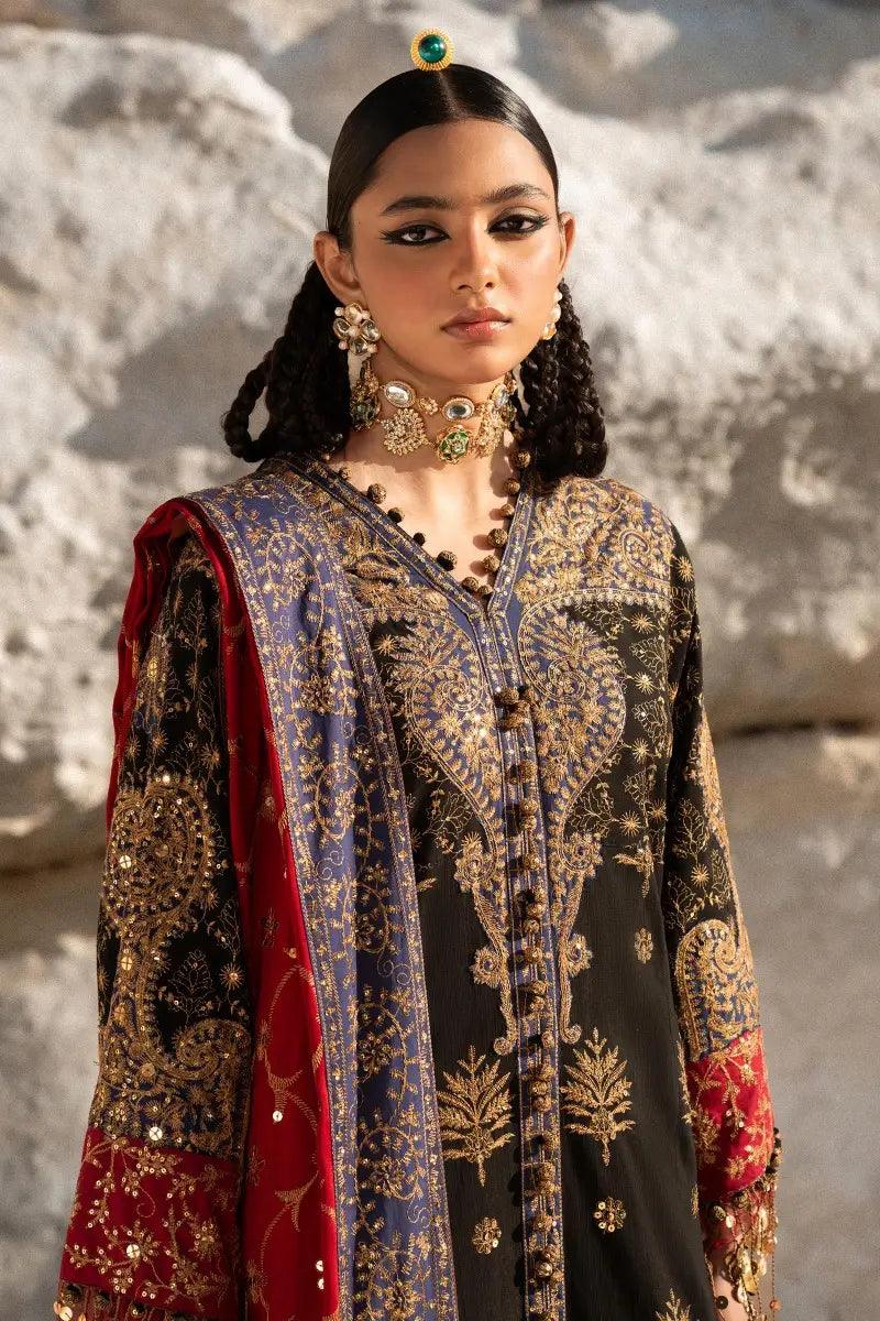 Sana Safinaz | Winter Luxury 23 | S231-003A-CP - Aqsa Fabrics