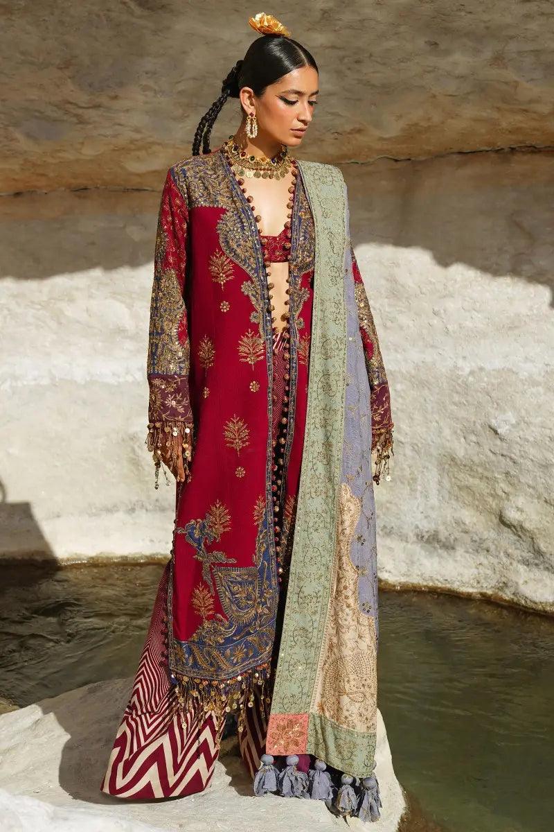 Sana Safinaz | Winter Luxury 23 | S231-003B-CP - Aqsa Fabrics