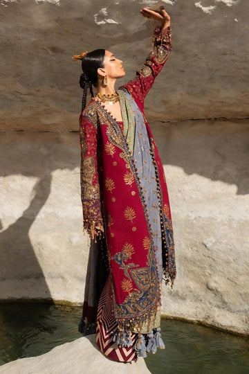 Sana Safinaz | Winter Luxury 23 | S231-003B-CP - Aqsa Fabrics