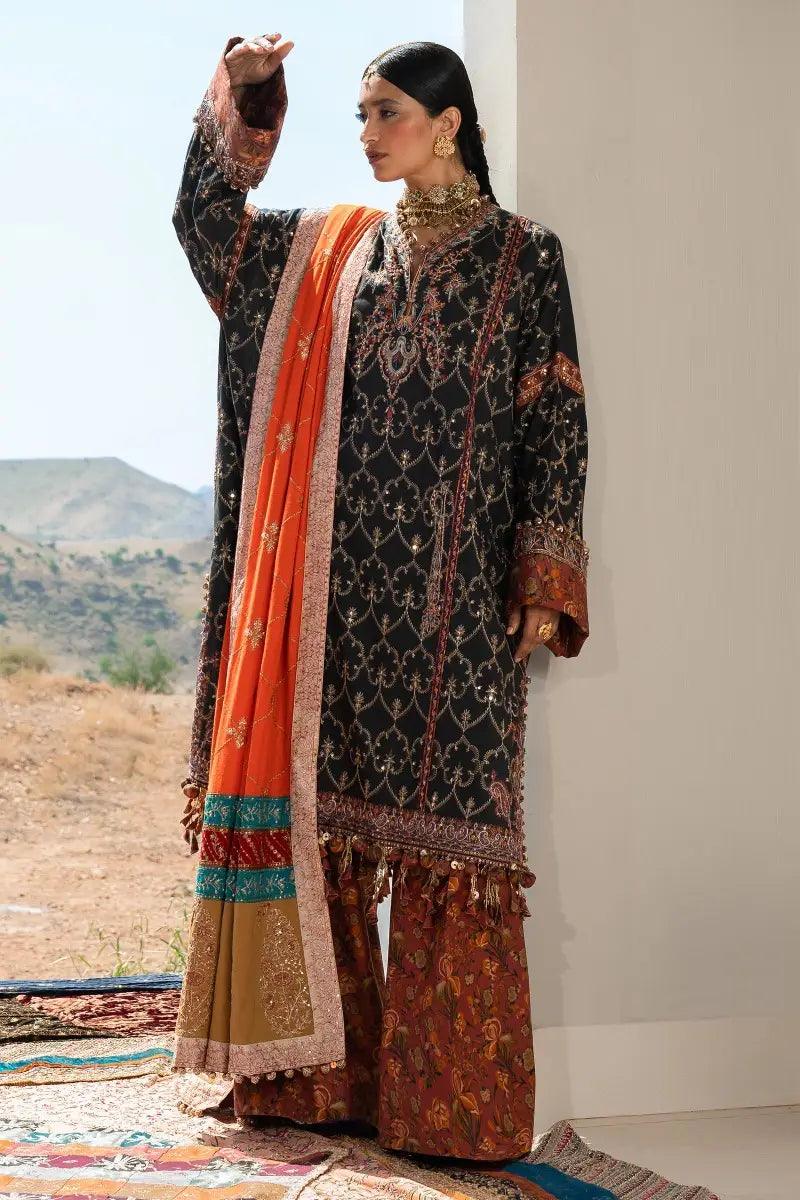 Sana Safinaz | Winter Luxury 23 | S231-004A-CP - Aqsa Fabrics