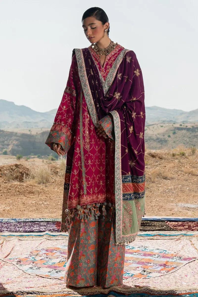Sana Safinaz | Winter Luxury 23 | S231-004B-CP - Aqsa Fabrics