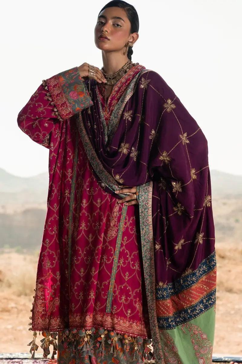 Sana Safinaz | Winter Luxury 23 | S231-004B-CP - Aqsa Fabrics