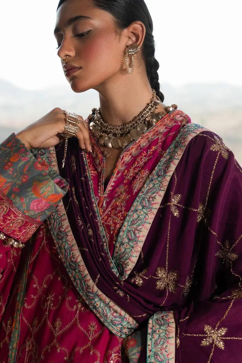 Sana Safinaz | Winter Luxury 23 | S231-004B-CP - Aqsa Fabrics