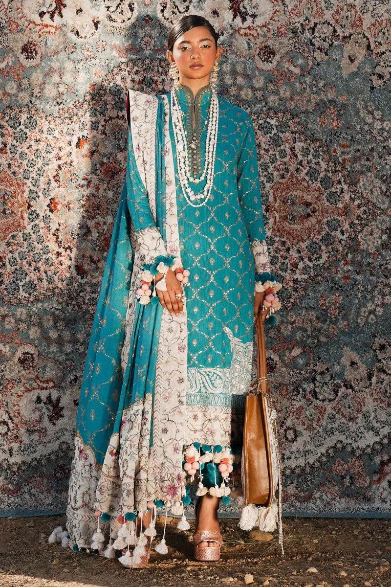 Sana Safinaz | Winter Luxury 23 | S231-005B-CP - Aqsa Fabrics