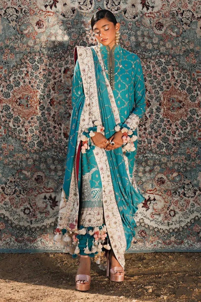 Sana Safinaz | Winter Luxury 23 | S231-005B-CP - Aqsa Fabrics