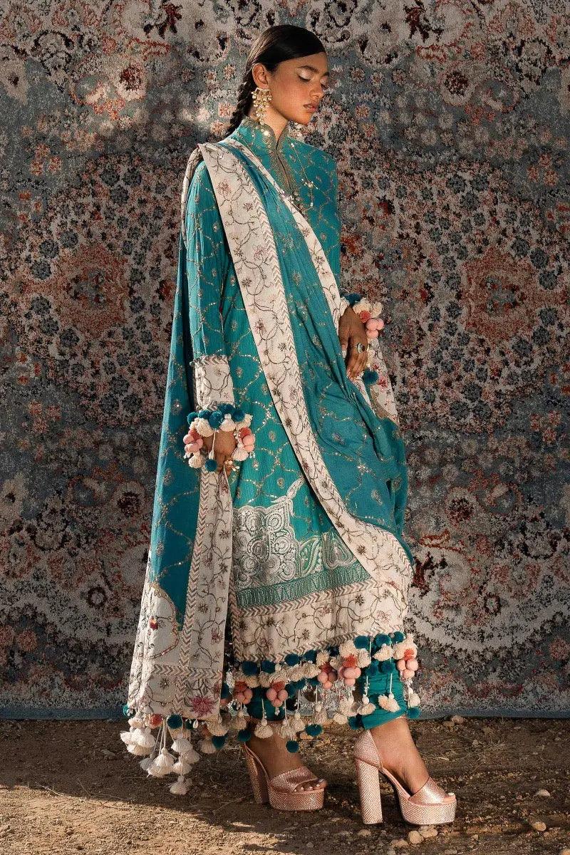 Sana Safinaz | Winter Luxury 23 | S231-005B-CP - Aqsa Fabrics
