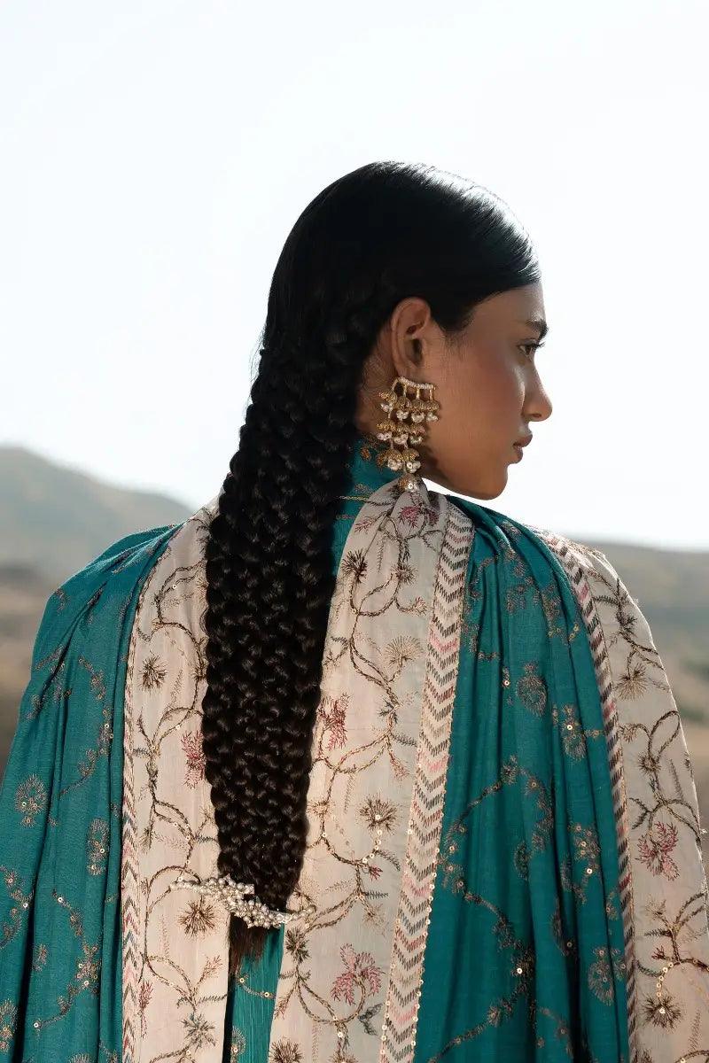 Sana Safinaz | Winter Luxury 23 | S231-005B-CP - Aqsa Fabrics