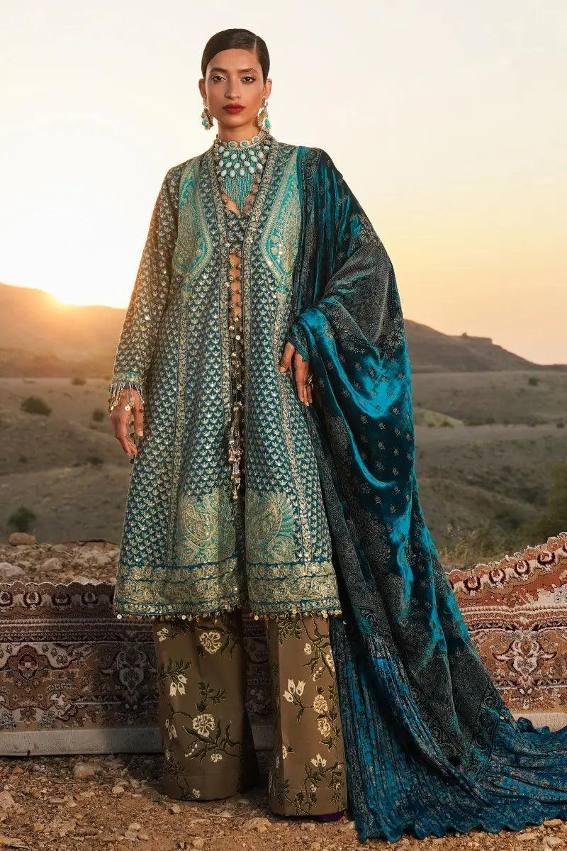Sana Safinaz | Winter Luxury 23 | S231-007A-DE - Aqsa Fabrics
