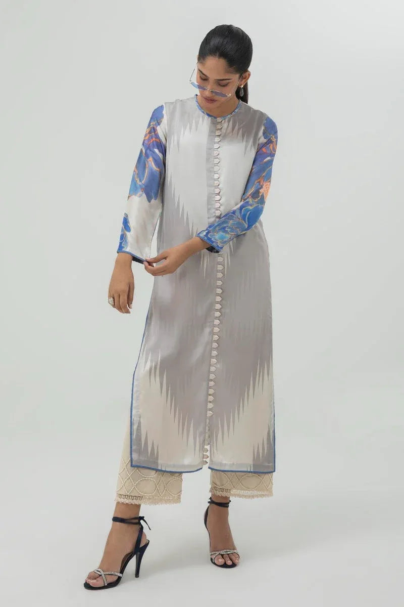 Sana Safinaz | Silk Tunics | S2S3STP518 - Aqsa Fabrics