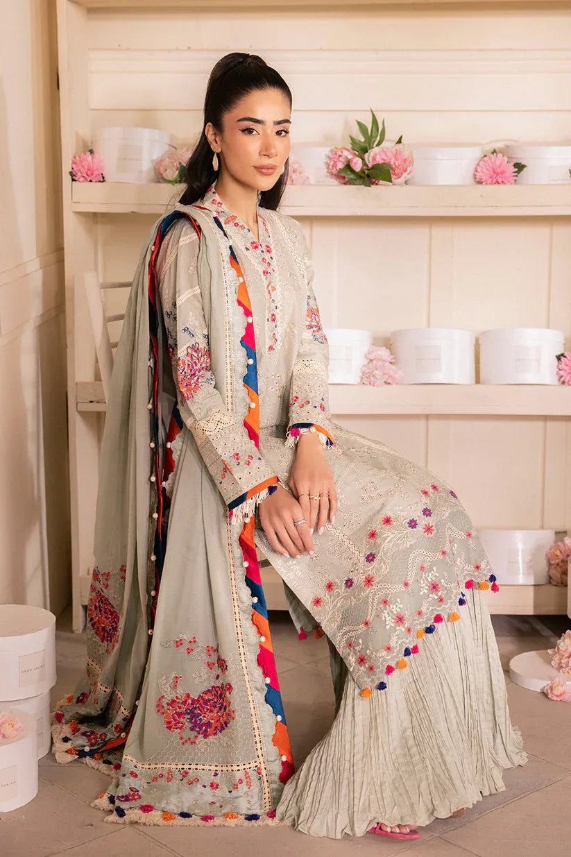 Saad Shaikh | LaAmour Luxury Lawn | Elara - Aqsa Fabrics