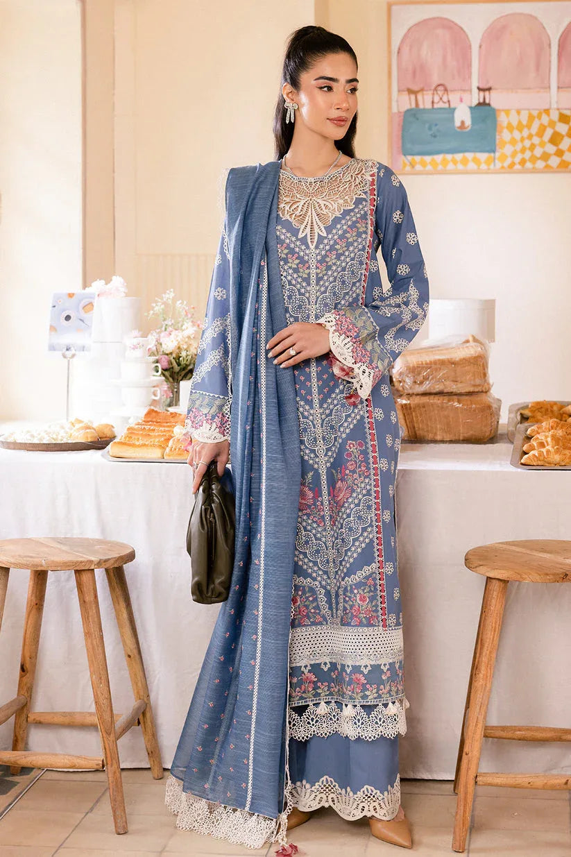 Saad Shaikh | LaAmour Luxury Lawn | Una - Aqsa Fabrics
