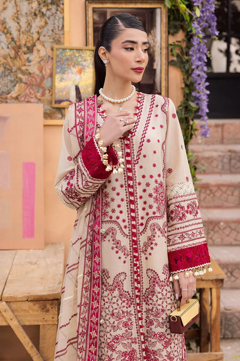Saad Shaikh | LaAmour Luxury Lawn | Zena - Aqsa Fabrics