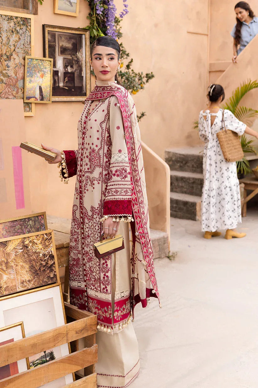 Saad Shaikh | LaAmour Luxury Lawn | Zena - Aqsa Fabrics