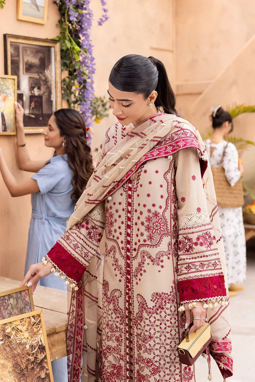 Saad Shaikh | LaAmour Luxury Lawn | Zena - Aqsa Fabrics