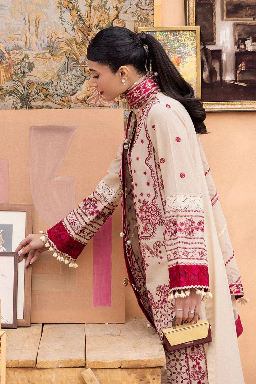 Saad Shaikh | LaAmour Luxury Lawn | Zena - Aqsa Fabrics