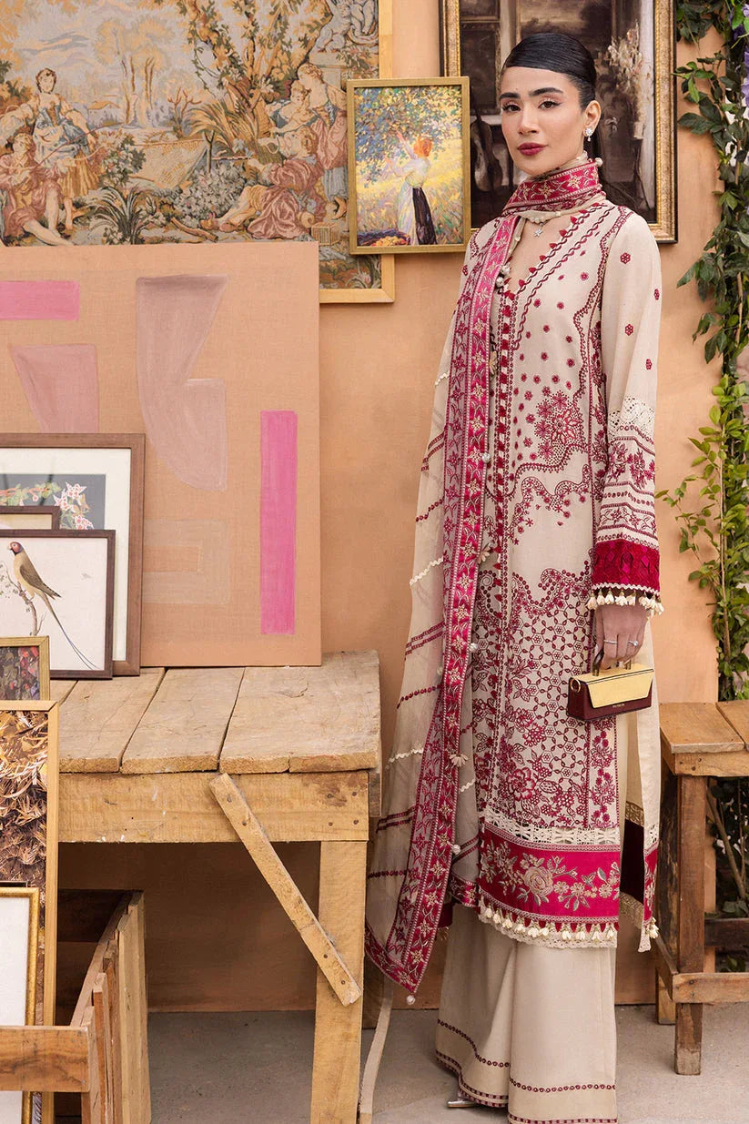 Saad Shaikh | LaAmour Luxury Lawn | Zena - Aqsa Fabrics