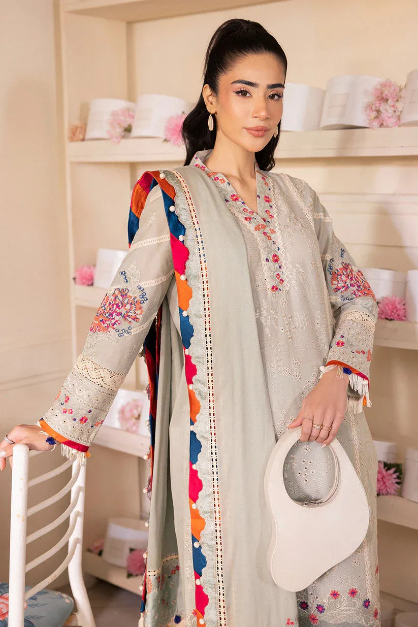 Saad Shaikh | LaAmour Luxury Lawn | Elara - Aqsa Fabrics
