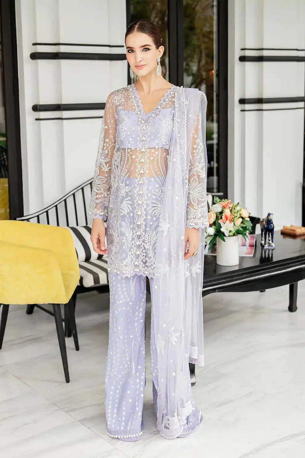 Saad Shaikh | Luminous Formals 23 | Zarin - Aqsa Fabrics