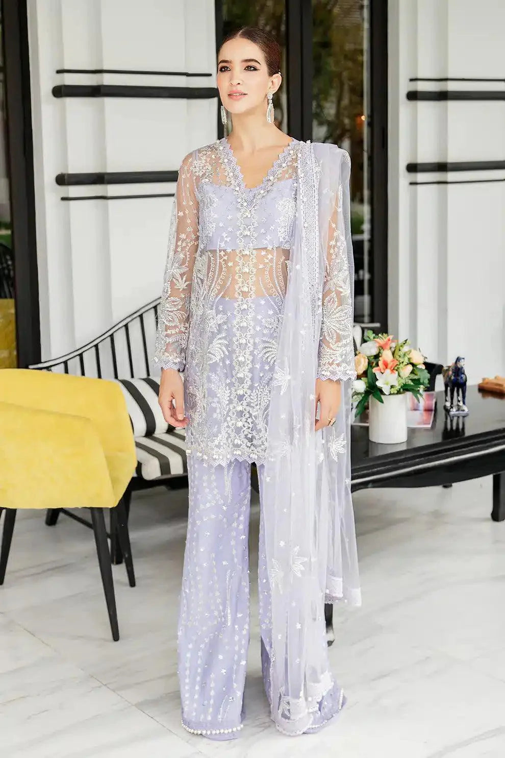 Saad Shaikh | Luminous Formals 23 | Zarin - Aqsa Fabrics