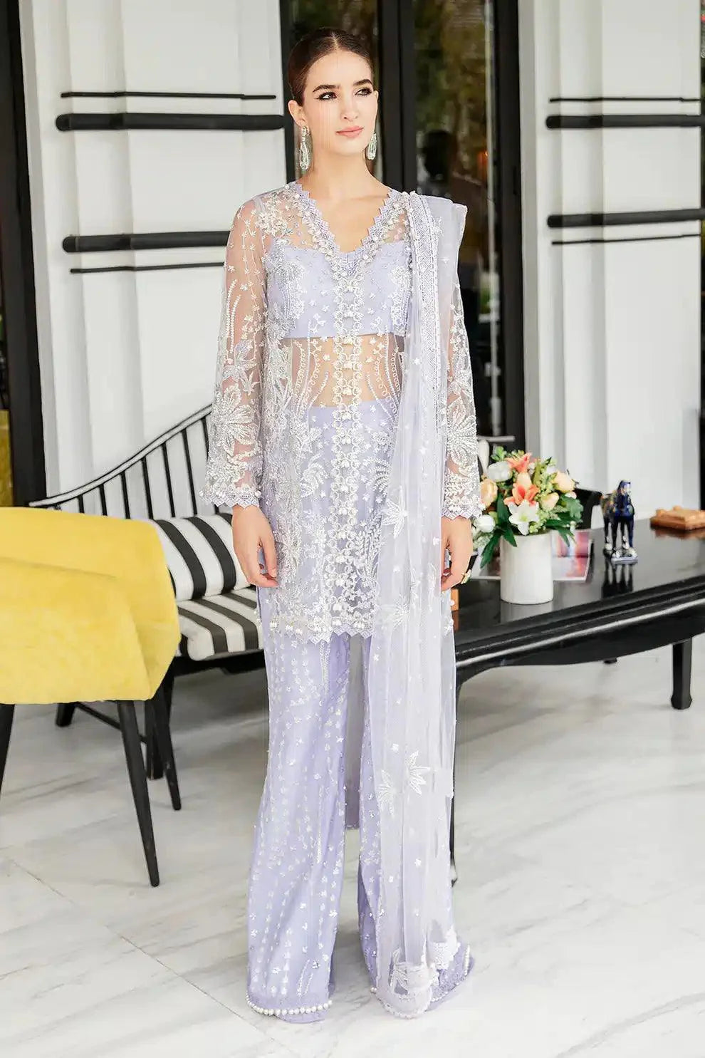 Saad Shaikh | Luminous Formals 23 | Zarin - Aqsa Fabrics