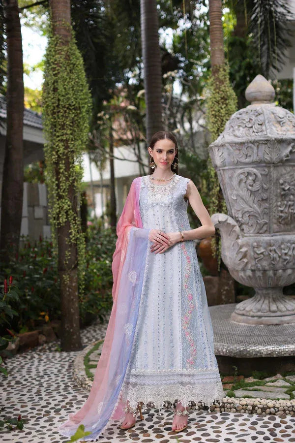 Noor by Saadia Asad | Luxury Chikankari Lawn24 | D7-A Multi Tkm - Aqsa Fabrics